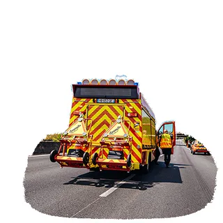 Intervention sur un accident de la route